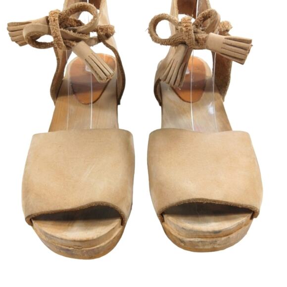 🌷Bryr Hannah Clogs In Natural Suede - Picture 4 of 9
